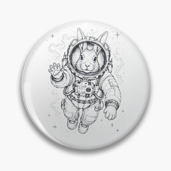 Item preview, Vintage Rabbit Astronaut Animal Lover designed and sold by TerryConnells.