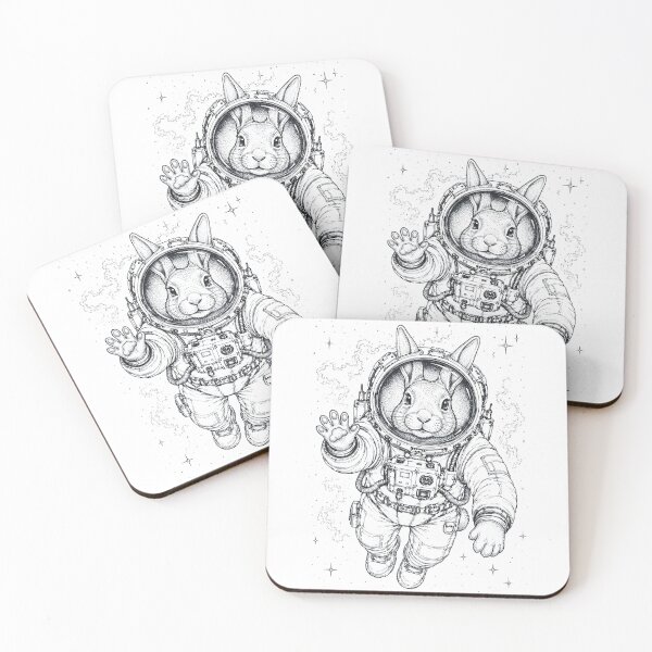 Item preview, Vintage Rabbit Astronaut Animal Lover designed and sold by TerryConnells.