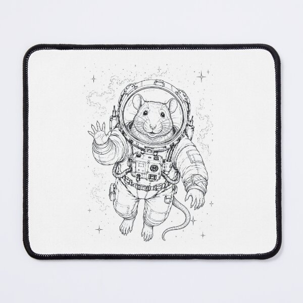 Item preview, Vintage Rat Astronaut Animal Lover designed and sold by TerryConnells.