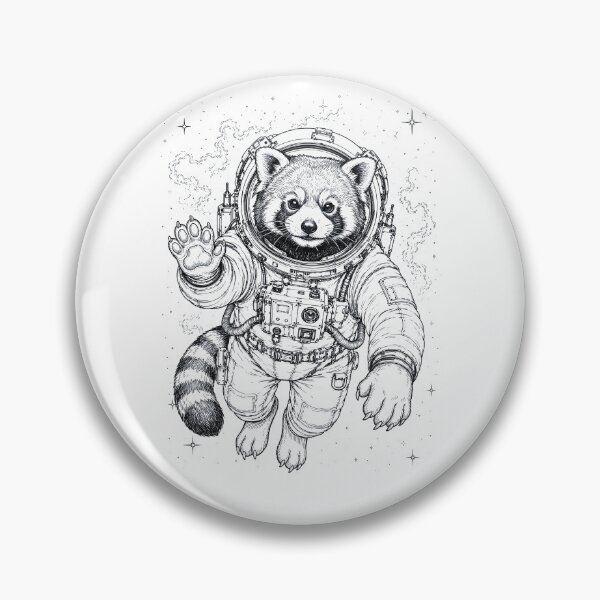 Artikelvorschau, Vintage Roter Panda Astronaut Tierliebhaber entworfen und verkauft von TerryConnells.
