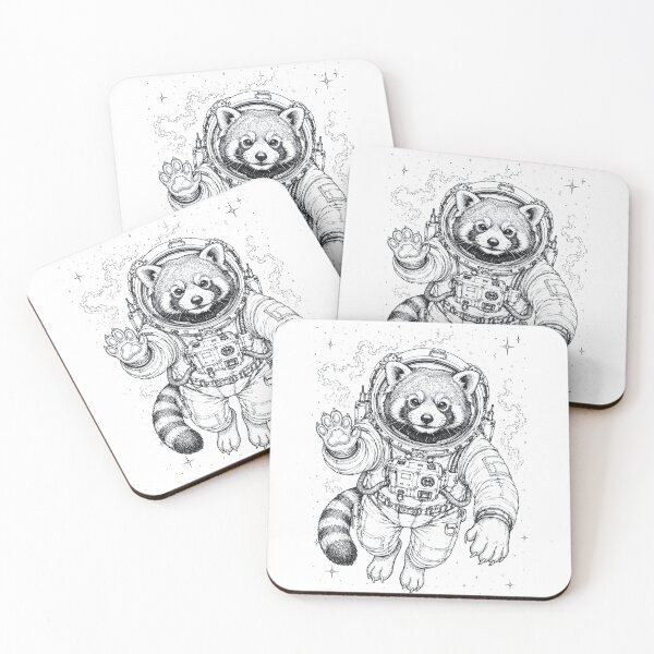 Item preview, Vintage Red Panda Astronaut Animal Lover designed and sold by TerryConnells.