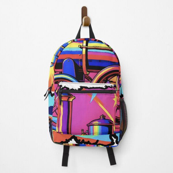 Item preview, First Steam Locomotive Vintage Pop Art Retro Train History designed and sold by Daniela`s shop.