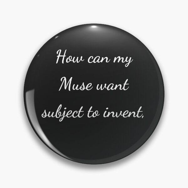 Item preview, "How can my Muse want subject to invent," - handwriting white designed and sold by ariksworld.