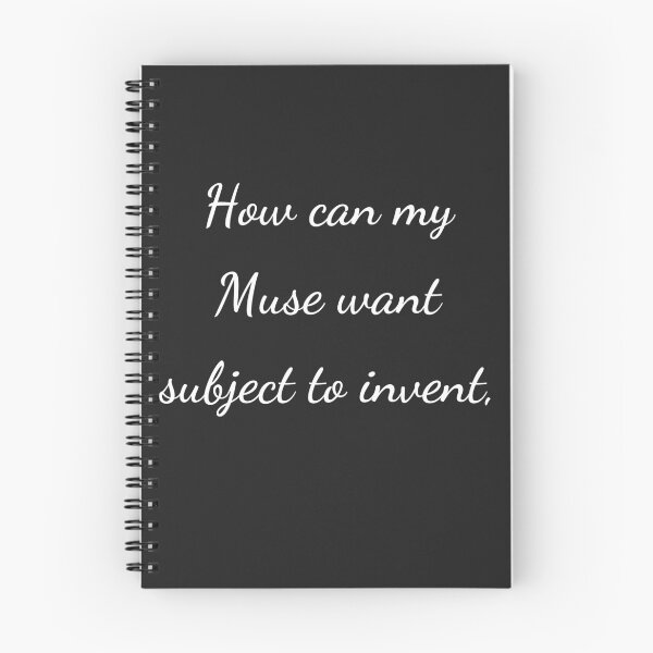 Item preview, "How can my Muse want subject to invent," - handwriting white designed and sold by ariksworld.