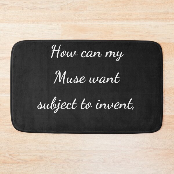 Item preview, "How can my Muse want subject to invent," - handwriting white designed and sold by ariksworld.