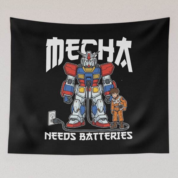 Item preview, ANIME - MECHA NEEDS BATTERIES designed and sold by KEF Custom.