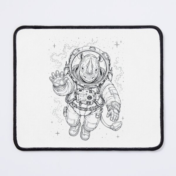 Item preview, Vintage Rhino Astronaut Animal Lover designed and sold by TerryConnells.