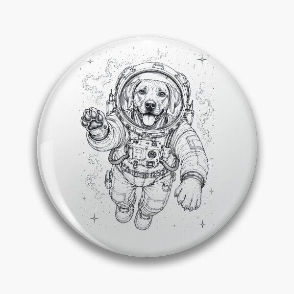 Item preview, Perro astronauta Rhodesian Ridgeback vintage para papá y mamá designed and sold by TerryConnells.