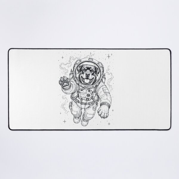 Item preview, Vintage Rottweiler Astronaut Dog Dad Mom Lover designed and sold by TerryConnells.