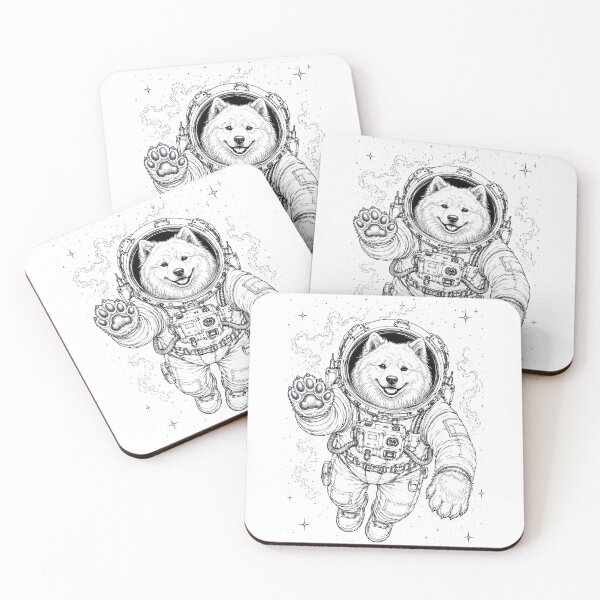 Item preview, Vintage Samoyed Astronaut Dog Dad Mom Lover designed and sold by TerryConnells.