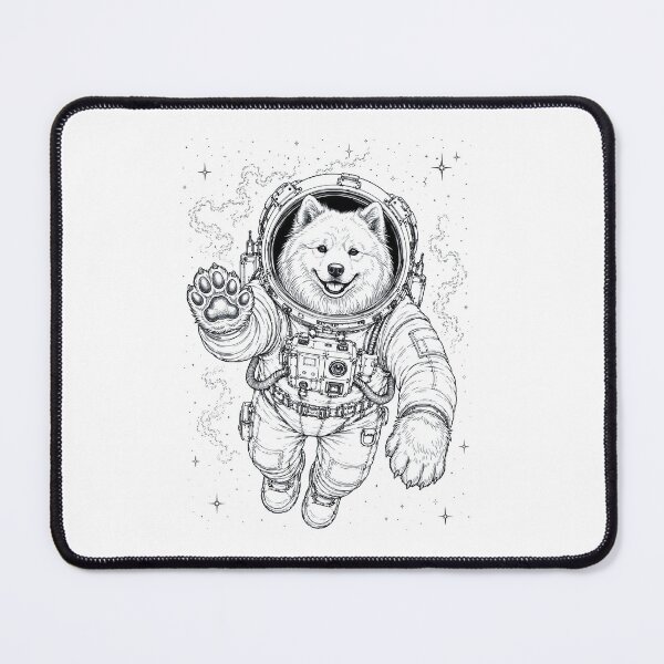 Item preview, Vintage Samoyed Astronaut Dog Dad Mom Lover designed and sold by TerryConnells.