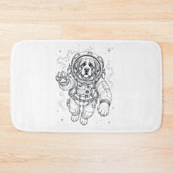Item preview, Vintage Saint Bernard Astronaut Dog Dad Mom Lover designed and sold by TerryConnells.