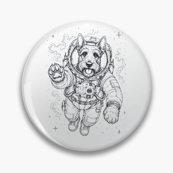 Item preview, Vintage Scottish Terrier Astronaut Dog Dad Mom Lover designed and sold by TerryConnells.
