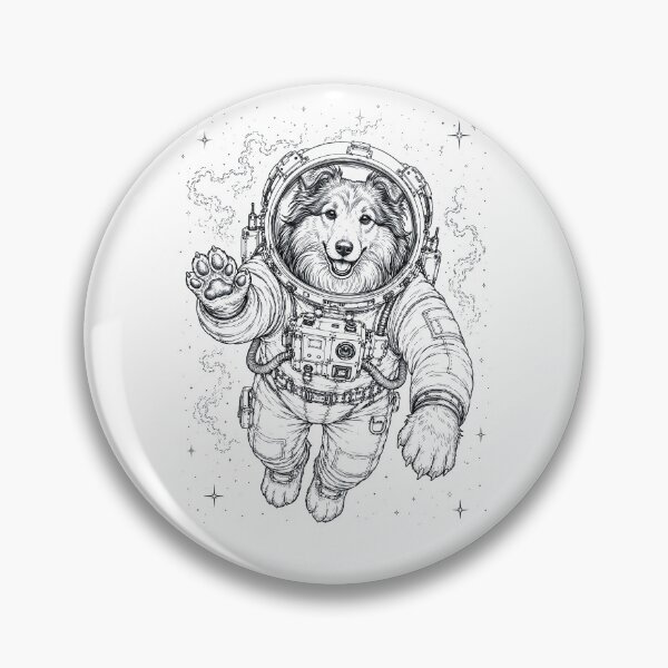 Item preview, Vintage Shetland Sheepdog Astronaut Dog Dad Mom Lover designed and sold by TerryConnells.