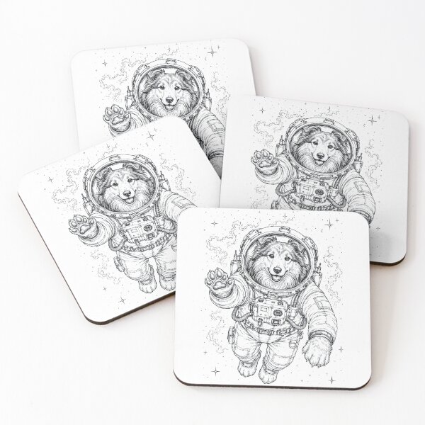 Item preview, Vintage Shetland Sheepdog Astronaut Dog Dad Mom Lover designed and sold by TerryConnells.