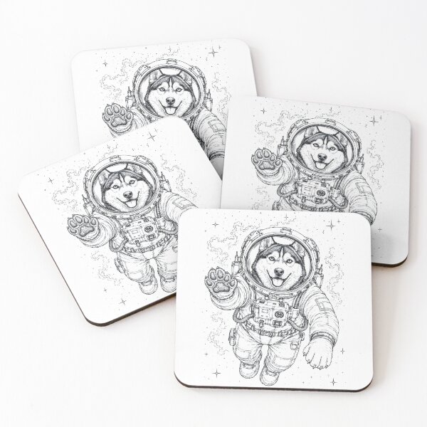 Item preview, Vintage Siberian Husky Astronaut Dog Dad Mom Lover designed and sold by TerryConnells.
