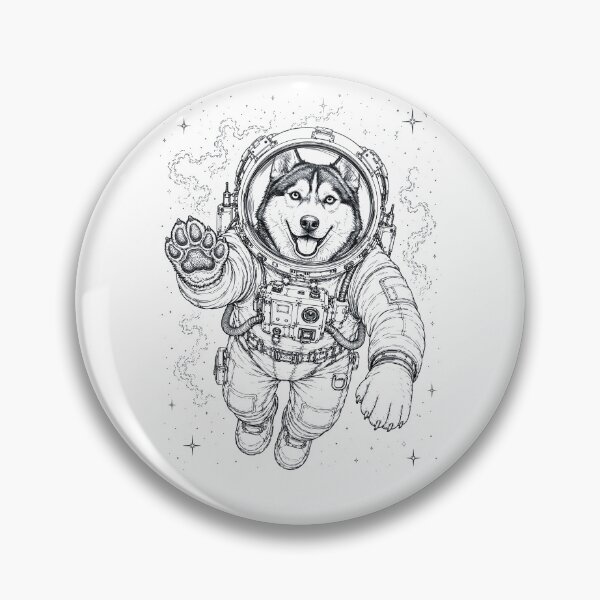 Item preview, Vintage Siberian Husky Astronaut Dog Dad Mom Lover designed and sold by TerryConnells.