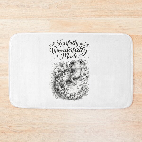 Item preview, Fearfully and Wonderfully Made Gecko Shirt | Christian Reptile Lover Gift | Cute Gecko Floral Tee | Faith-Based Animal Shirt | Cottagecore Reptile Art designed and sold by Ashes to Artistry.