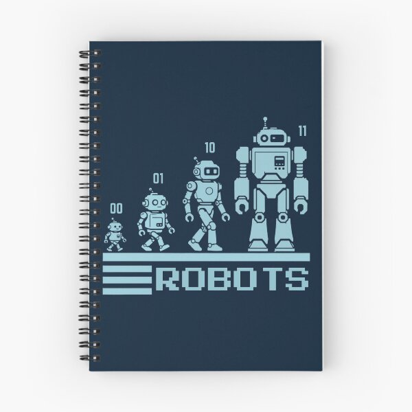 Item preview, 01 10 11 Binary Code Robots Coder Software Engineer designed and sold by SchlossInspire.