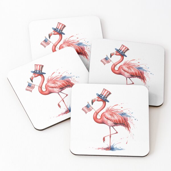 Item preview, Patriotic Flamingo American Flag USA 4th Of July Animal designed and sold by TyraYoung.