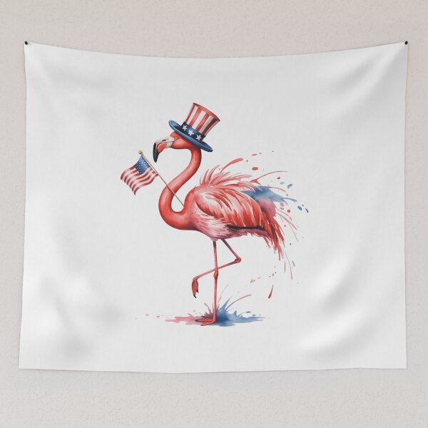 Item preview, Patriotic Flamingo American Flag USA 4th Of July Animal designed and sold by TyraYoung.