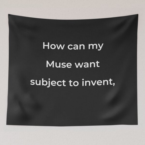 Item preview, "How can my Muse want subject to invent," - print white designed and sold by ariksworld.