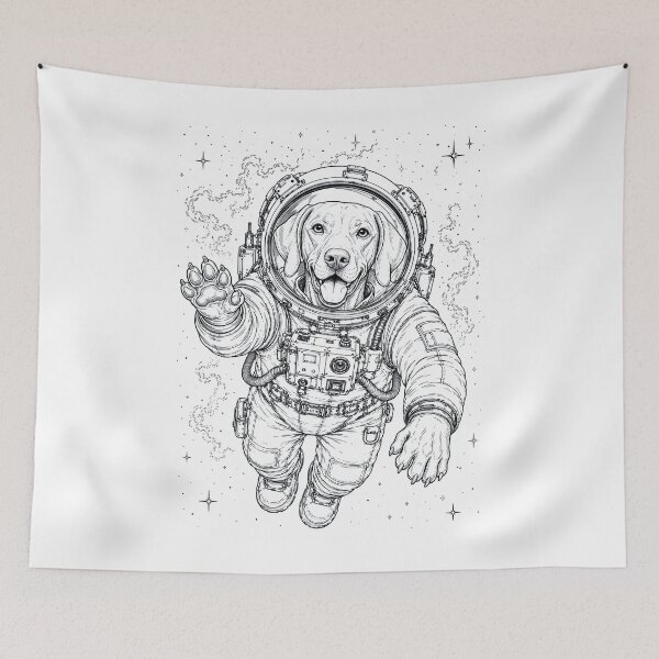 Item preview, Vintage Vizsla Astronaut Dog Dad Mom Lover designed and sold by TerryConnells.