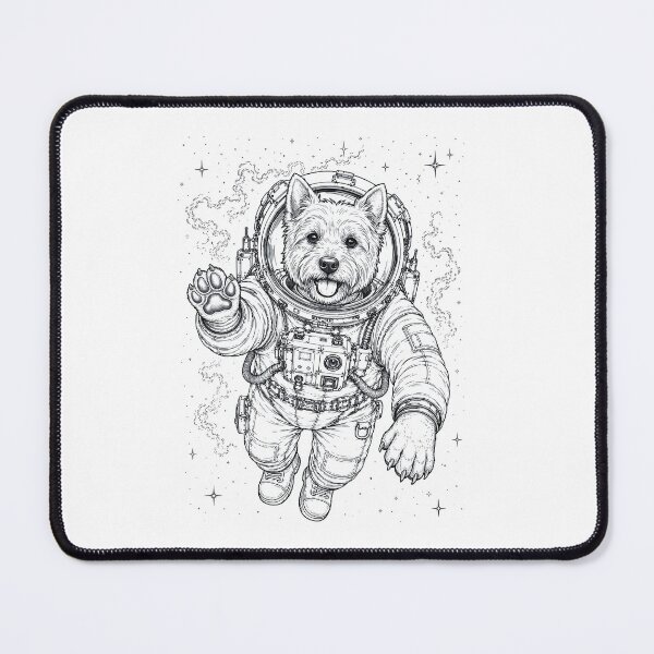 Item preview, Vintage West Highland White Terrier Astronaut Dog Dad Mom Lover designed and sold by TerryConnells.