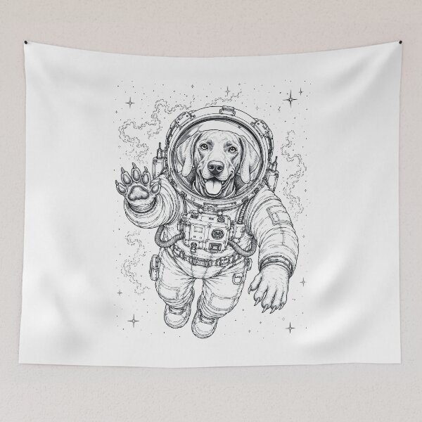 Item preview, Vintage Weimaraner Astronaut Dog Dad Mom Lover designed and sold by TerryConnells.
