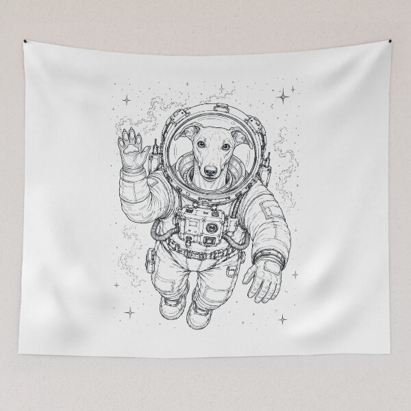 Item preview, Vintage Whippet Astronaut Dog Dad Mom Lover designed and sold by TerryConnells.