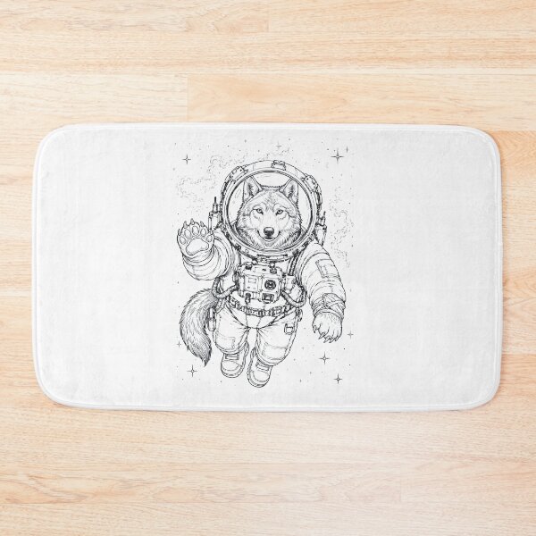 Item preview, Vintage Wolf Astronaut Animal Lover designed and sold by TerryConnells.