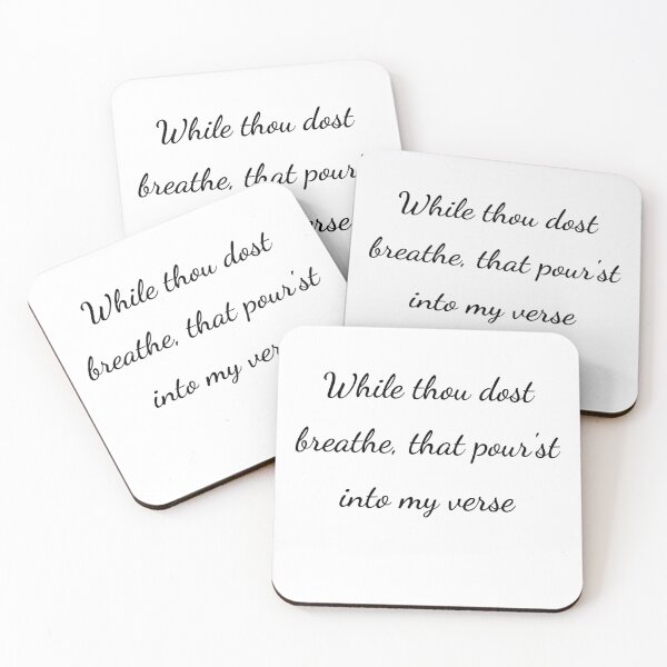 Item preview, "Mientras respiras, viertes tu aliento en mi verso" - letra negra designed and sold by ariksworld.