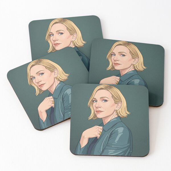 Item preview, Rhea Seehorn Portrait Green Fan Art designed and sold by Stephisy.