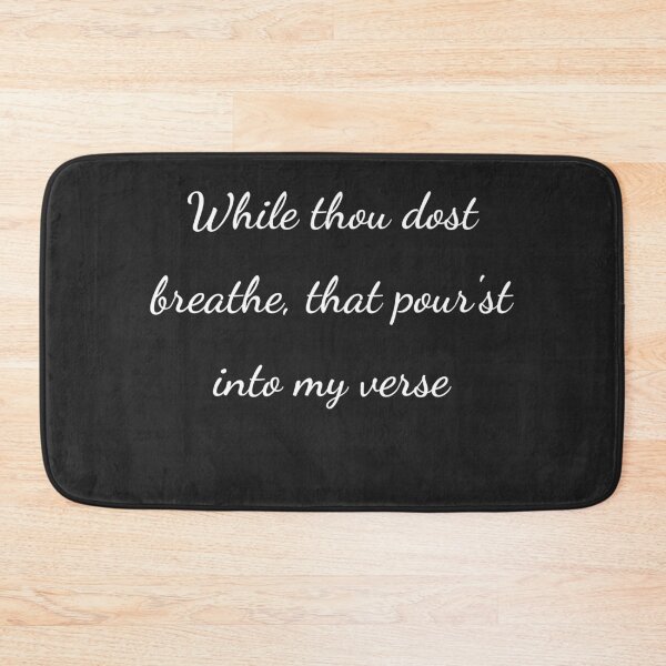 Item preview, "Mientras respiras, viertes tu aliento en mi verso" - letra blanca designed and sold by ariksworld.