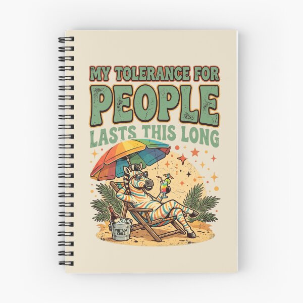 Item preview, My Tolerance For People Lasts This Long Funny Zebra Beach  designed and sold by dudelinart.