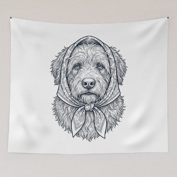Item preview, Funny Goldendoodle Babushka Dog Mom designed and sold by DoodleTortle.