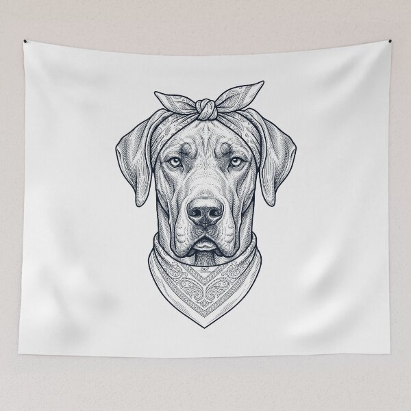 Item preview, Funny Great Dane Babushka Dog Mom designed and sold by DoodleTortle.