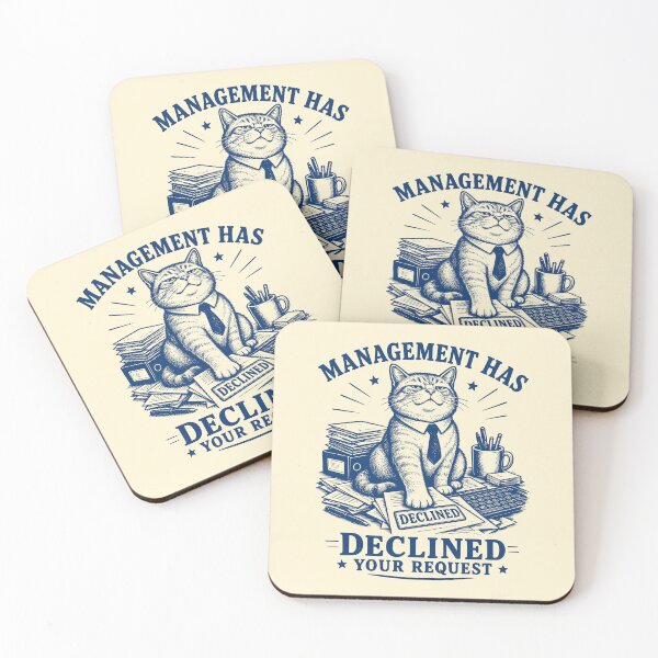 Item preview, Management Declined Your Request Funny Cat designed and sold by 89shirts.