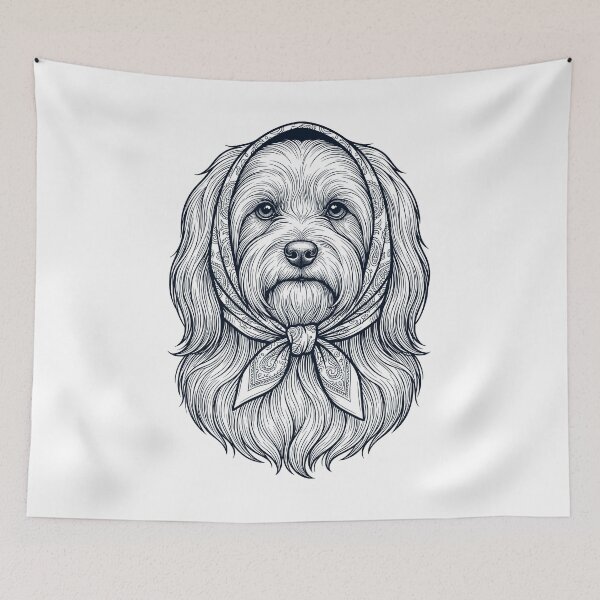 Item preview, Funny Havanese Babushka Dog Mom designed and sold by DoodleTortle.