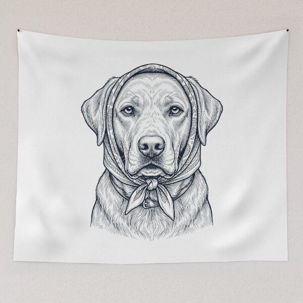 Item preview, Funny Labrador Retriever Babushka Dog Mom designed and sold by DoodleTortle.