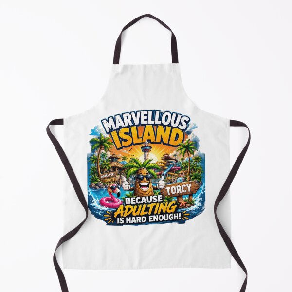 Item preview, Marvellous Island Torcy T-Shirt – Funny Tropical Vacation Graphic Tee | Adulting Is Hard Waterpark Travel Shirt designed and sold by Sushikidsntoddlers.