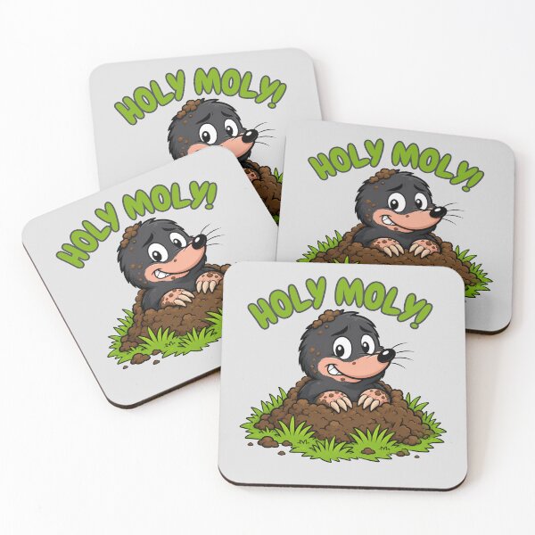 Item preview, Holy Moly Funny Gardening Mole Cartoon designed and sold by HumanMess.