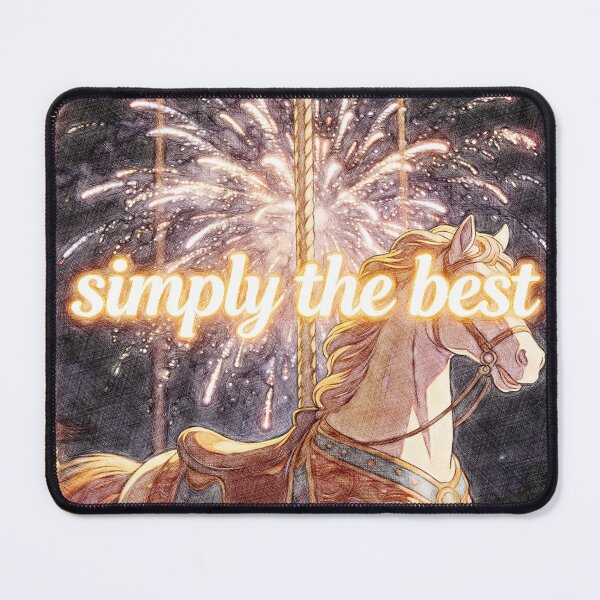 Item preview, Simply The Best – Vintage Carousel Horse and Fireworks Art designed and sold by Hen-C-Art.