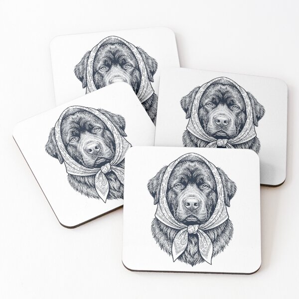Item preview, Funny Newfoundland Babushka Dog Mom designed and sold by DoodleTortle.