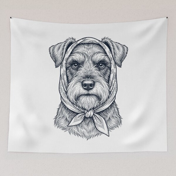 Item preview, Funny Miniature Schnauzer Babushka Dog Mom designed and sold by DoodleTortle.