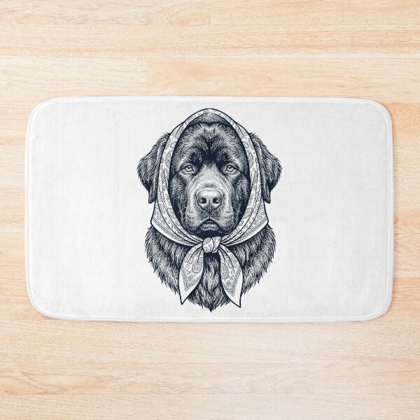 Item preview, Funny Newfoundland Babushka Dog Mom designed and sold by DoodleTortle.