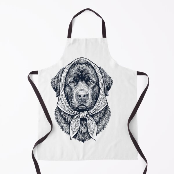 Item preview, Funny Newfoundland Babushka Dog Mom designed and sold by DoodleTortle.