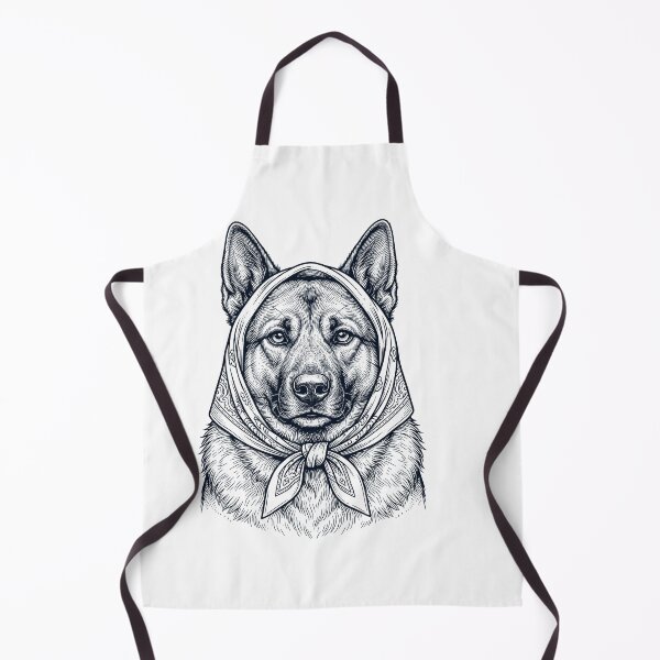 Item preview, Funny Norwegian Elkhound Babushka Dog Mom designed and sold by DoodleTortle.