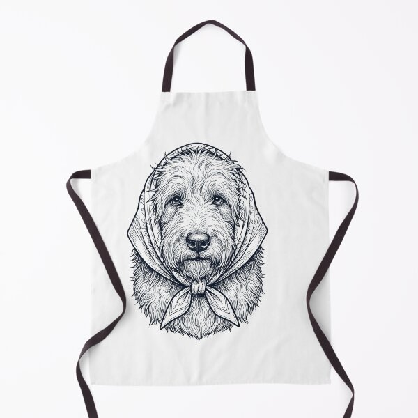 Item preview, Funny Old English Sheepdog Babushka Dog Mom designed and sold by DoodleTortle.