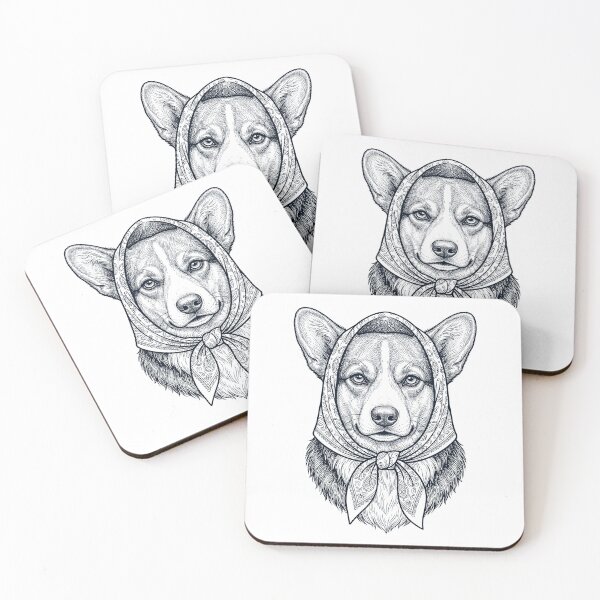 Item preview, Funny Pembroke Welsh Corgi Babushka Dog Mom designed and sold by DoodleTortle.